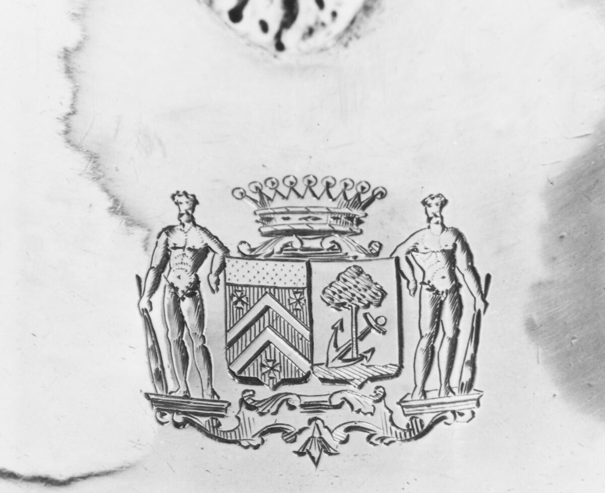 Mustard pot, Christophe Troy (master 1737), Silver, French, Lyons