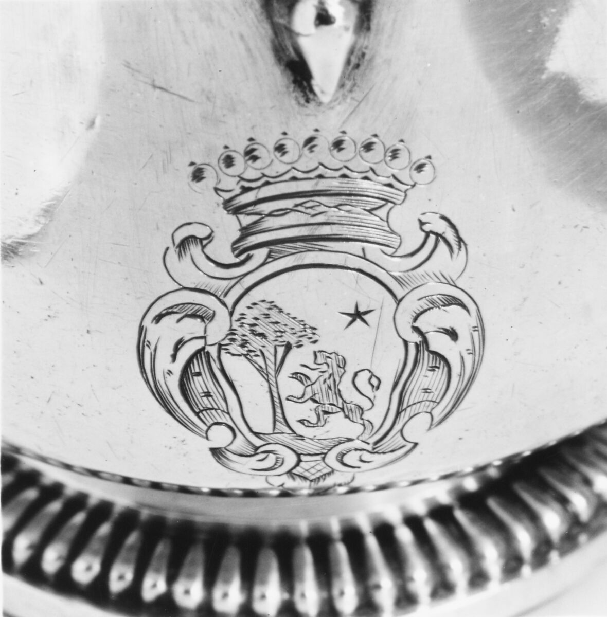 Mustard pot, Antoine Moyset (French, active Toulouse, master 1729, died 1764), Silver, French, Toulouse