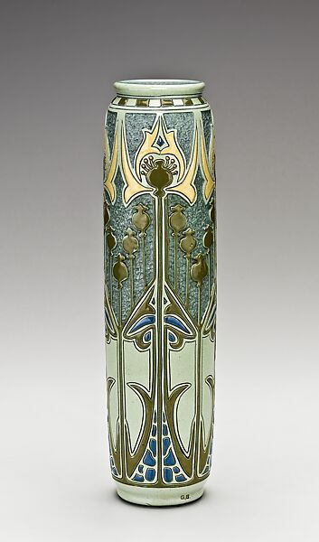 Vase, Roseville Pottery (1892–1954), Earthenware, American 