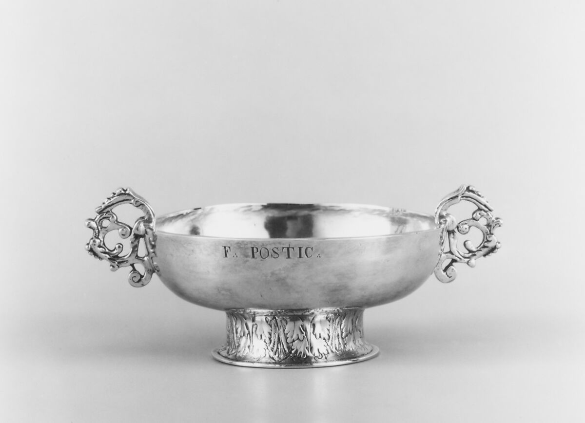Collection cup, Possibly Joseph Lucas (master at Morlaix and St.– Pol–de–Léon, died ca. 1739), Silver, French, possibly Saint-Pol-de-Léon (Morlaix) (Rennes Mint) 