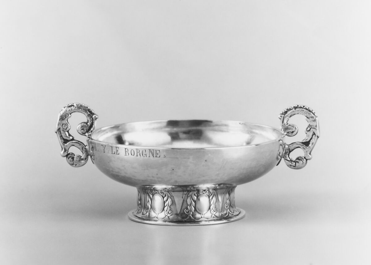 Collection cup, Mathurin Hélies (master 1731, mark canceled 1754), Silver, French, Morlaix (Rennes Mint)