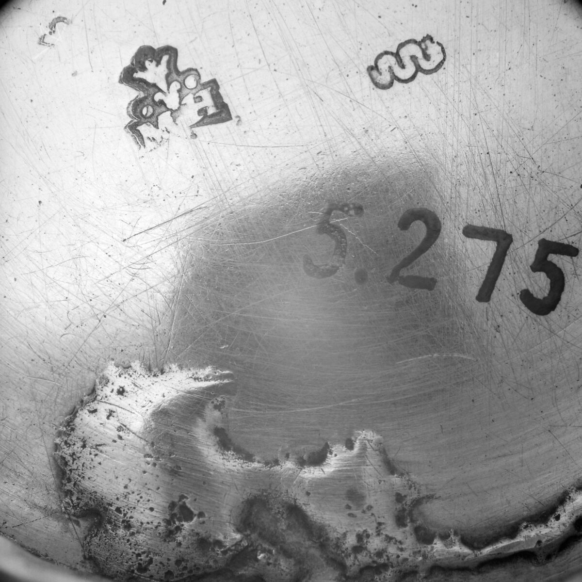 Collection cup, Mathurin Hélies (master 1731, mark canceled 1754), Silver, French, Morlaix (Rennes Mint)