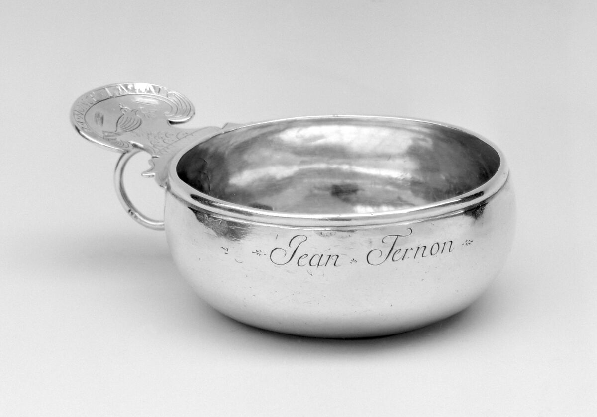 Wine taster, Charles Lagenet (active 1732–52), Silver, French, Le Havre