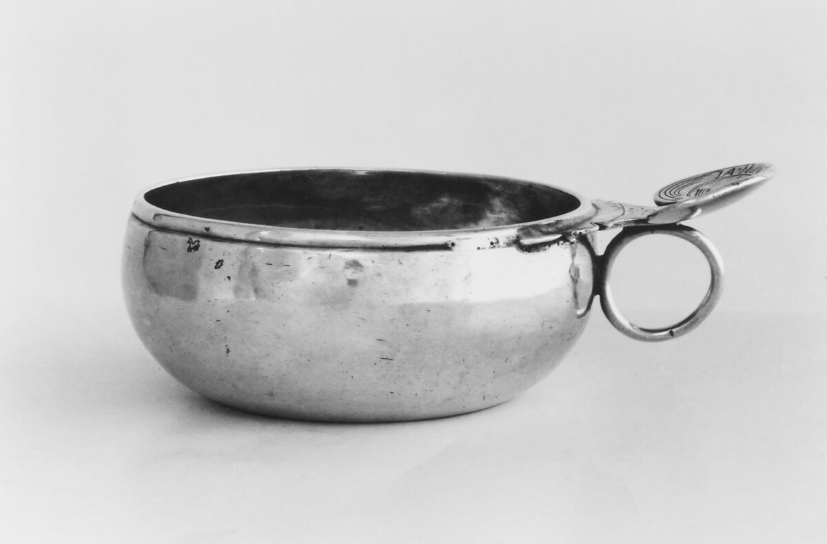 Wine taster, Charles Lagenet (active 1732–52), Silver, French, Le Havre