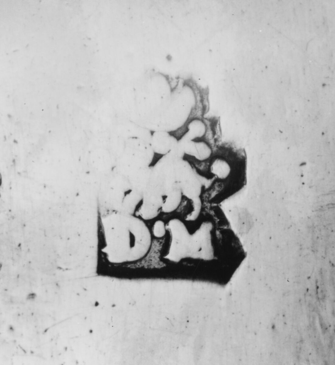 Wine taster, D.M., Silver, French, Rouen