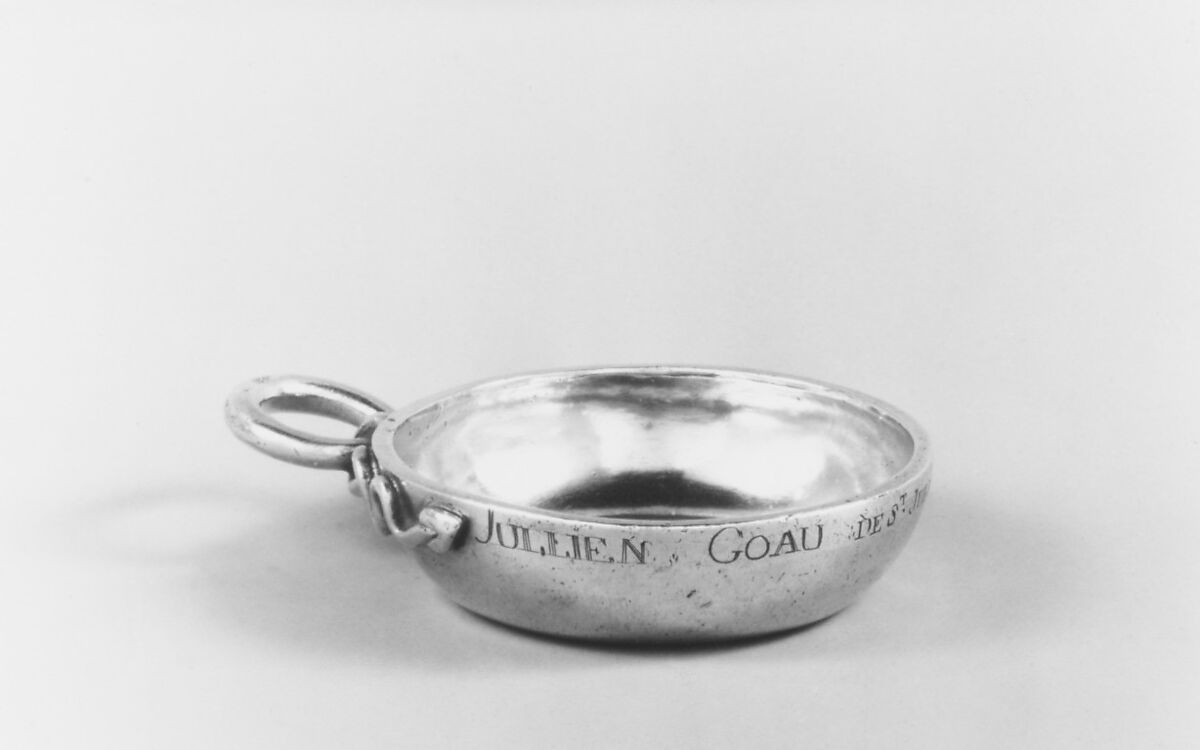 Wine taster, Pierre IX Hanappier (master 1730, active 1775), Silver, French, Orléans