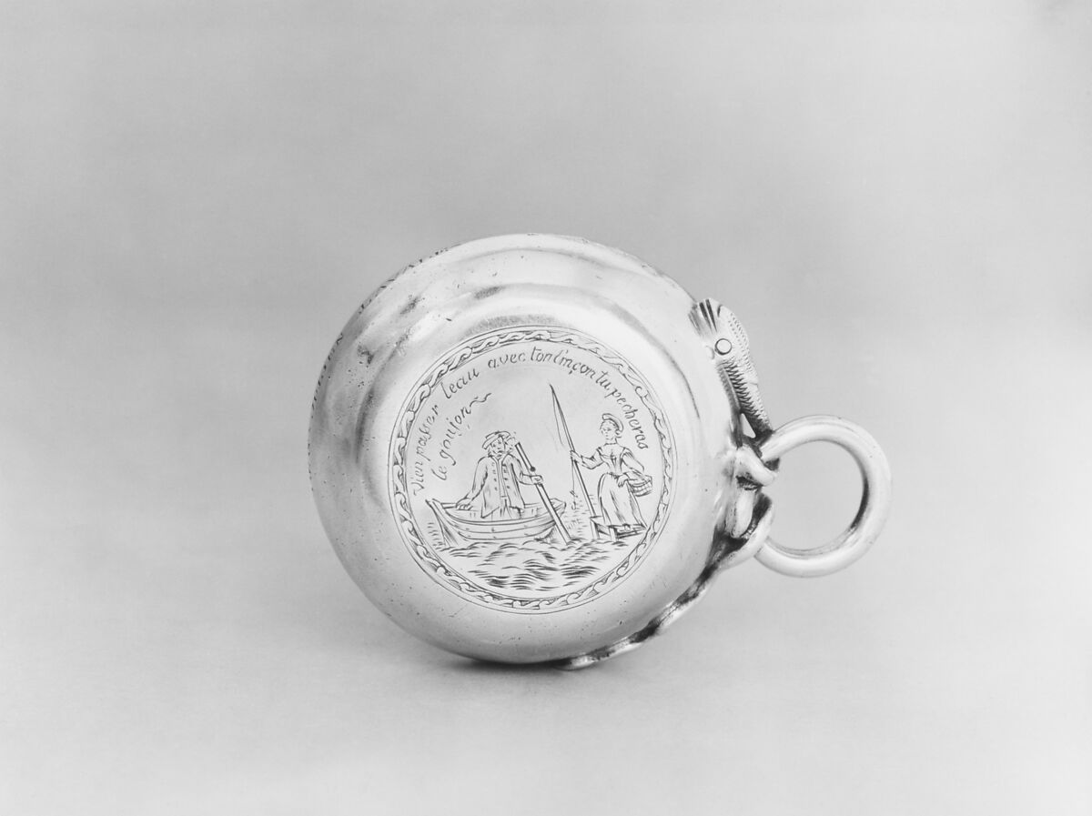 Wine taster, Pierre IX Hanappier (master 1730, active 1775), Silver, French, Orléans
