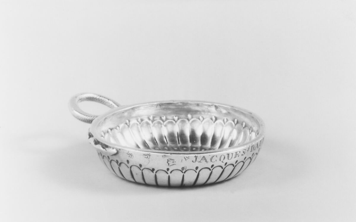 Wine taster, François-Isaac Balduc (master 1724, active 1768), Silver, French, Sens (Paris Mint)