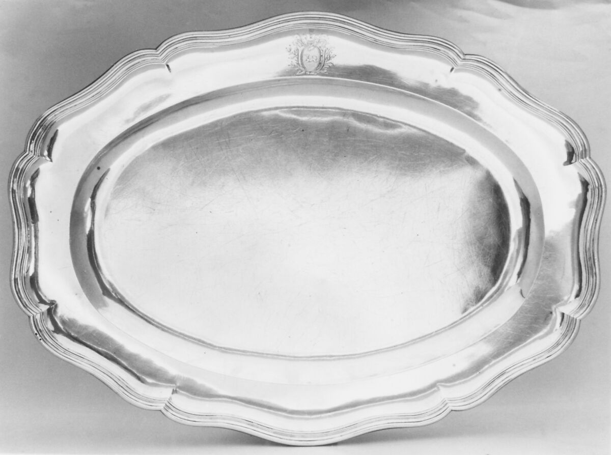 Platter, Edme-Pierre Balzac (1705–ca. 1786, master 1739, recorded 1781), Silver, French, Paris