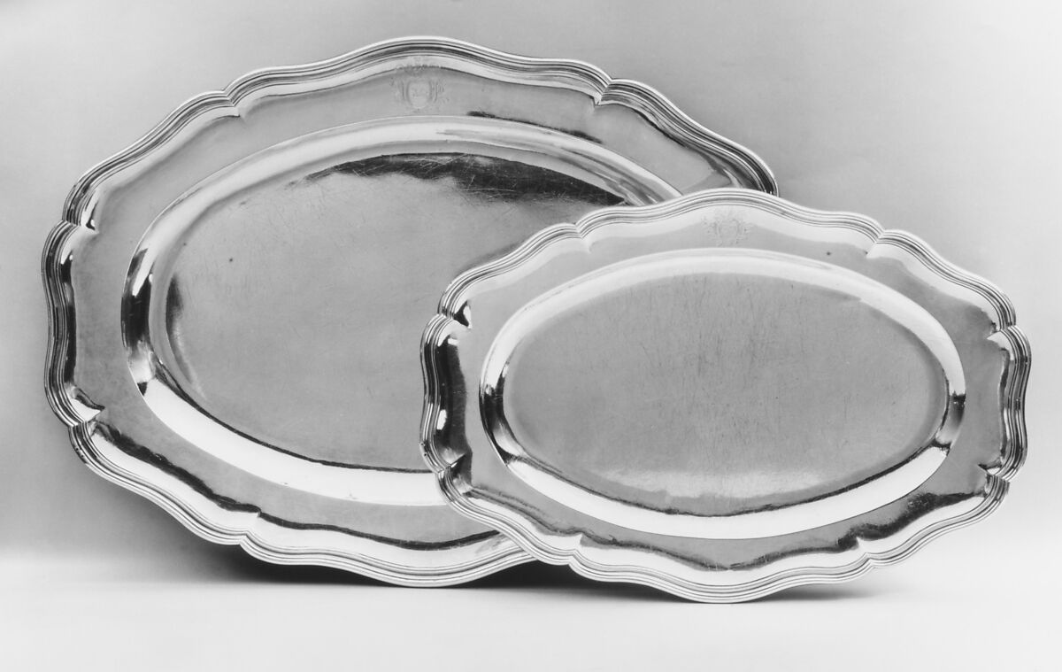 Platter, Edme-Pierre Balzac (1705–ca. 1786, master 1739, recorded 1781), Silver, French, Paris