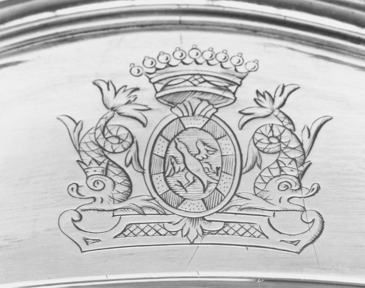 Oval dish, Jacques III Rondot (baptized 1730, master 1748, died 1808), Silver, French, Troyes