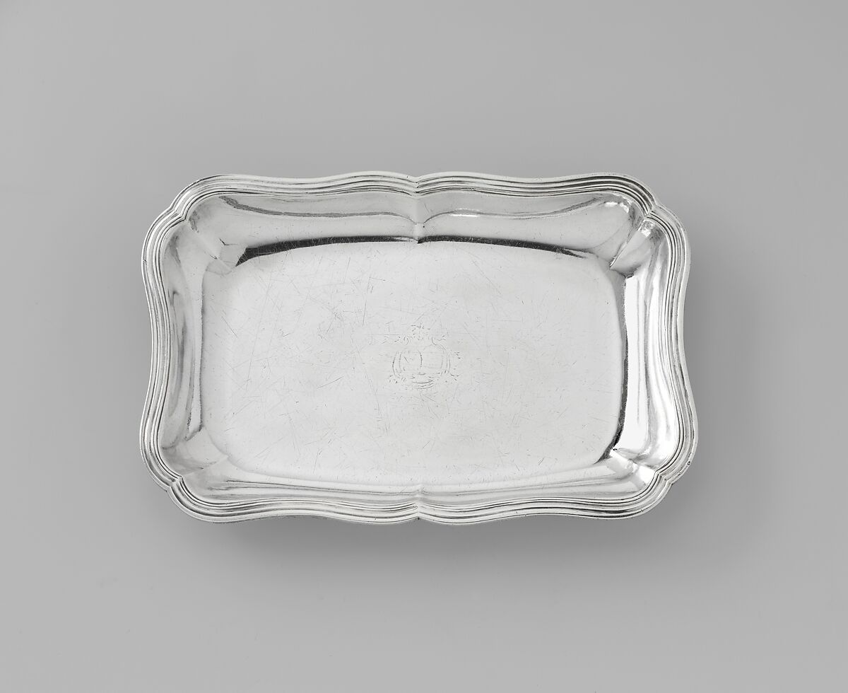 Dish, Gabrielle Bidard (widow of Claude Roysard, master 1753, mark disposed 1772), Silver, French, Rennes 