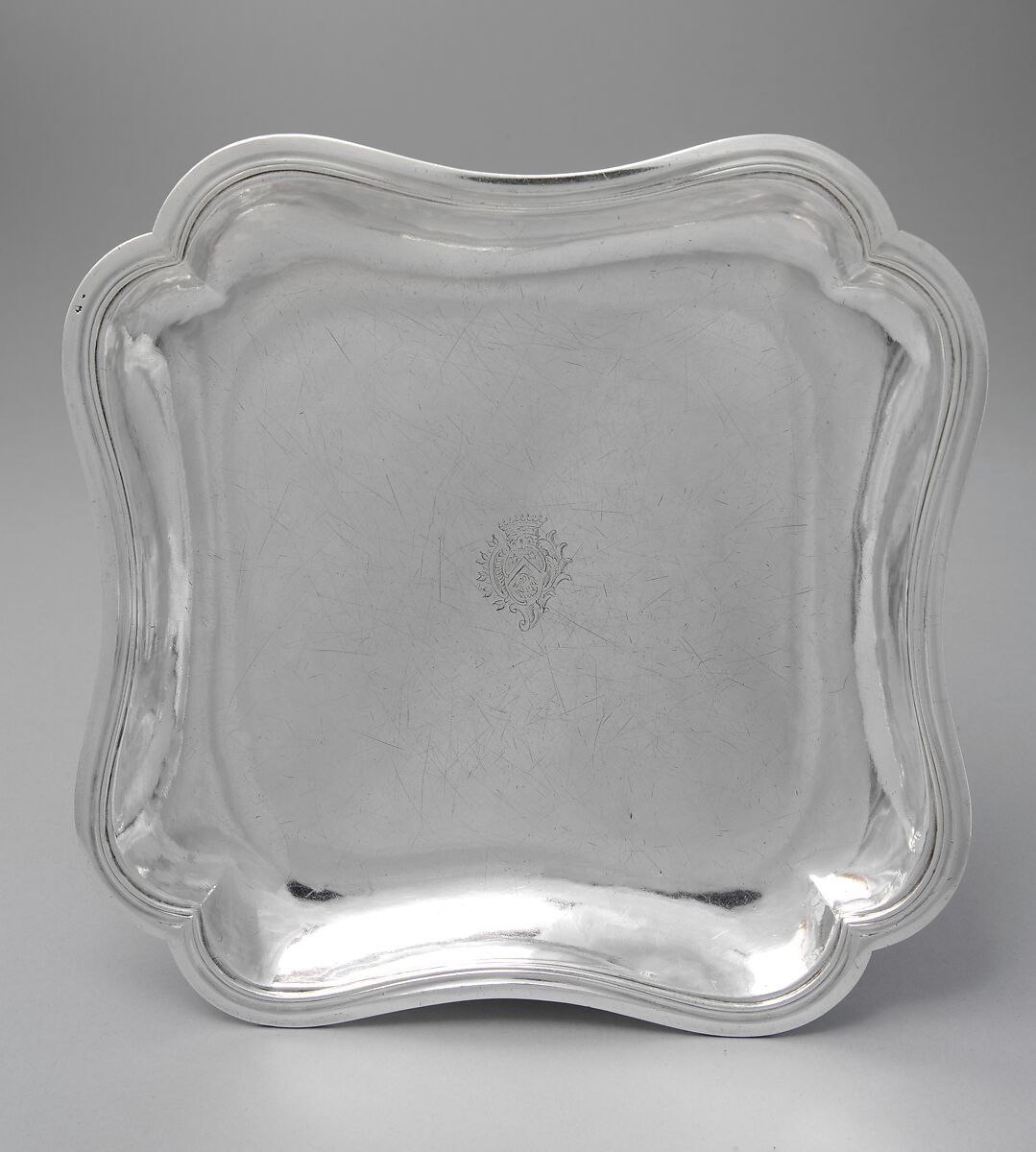 Dish, Gaspard Burel (master 1777, active 1783), Silver, French, Aix-en-Provence 