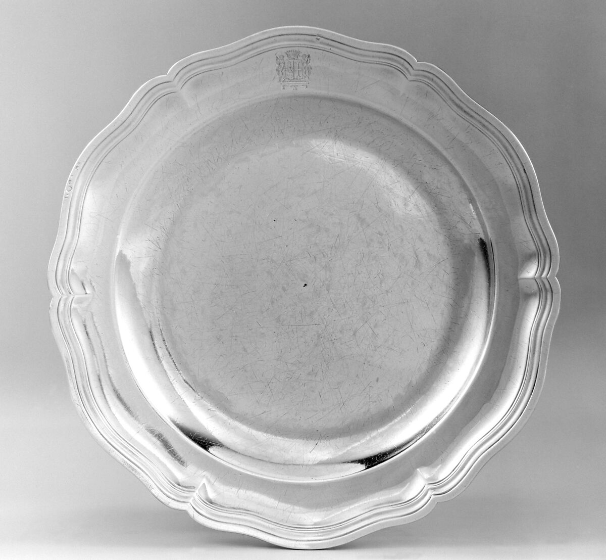 Plate, Louis-Joseph Lenhendrick (master 1747, died 1783), Silver, French, Paris 