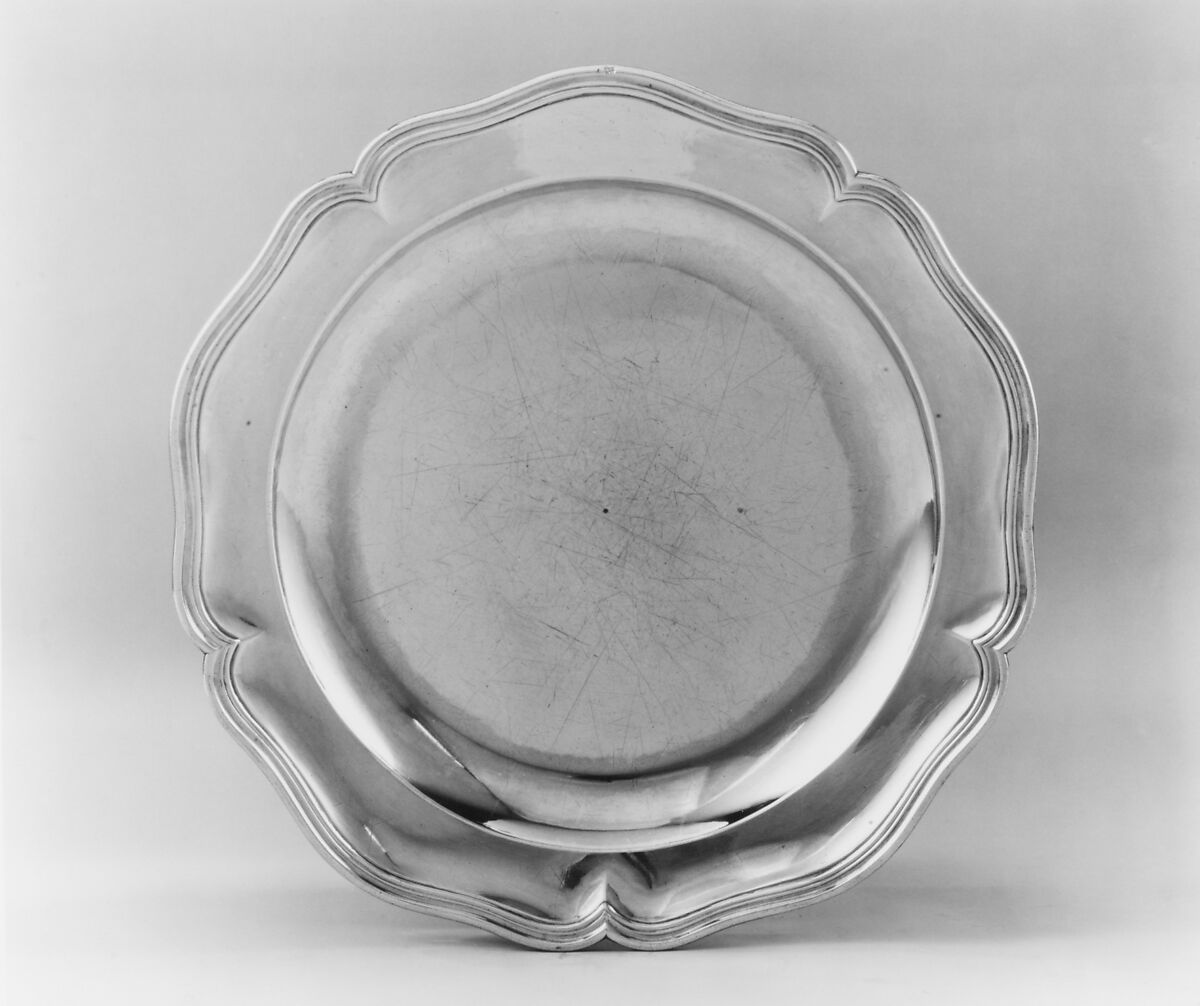 Plate, Jean Jambin (master 1720, recorded 1742), Silver, French, Paris 