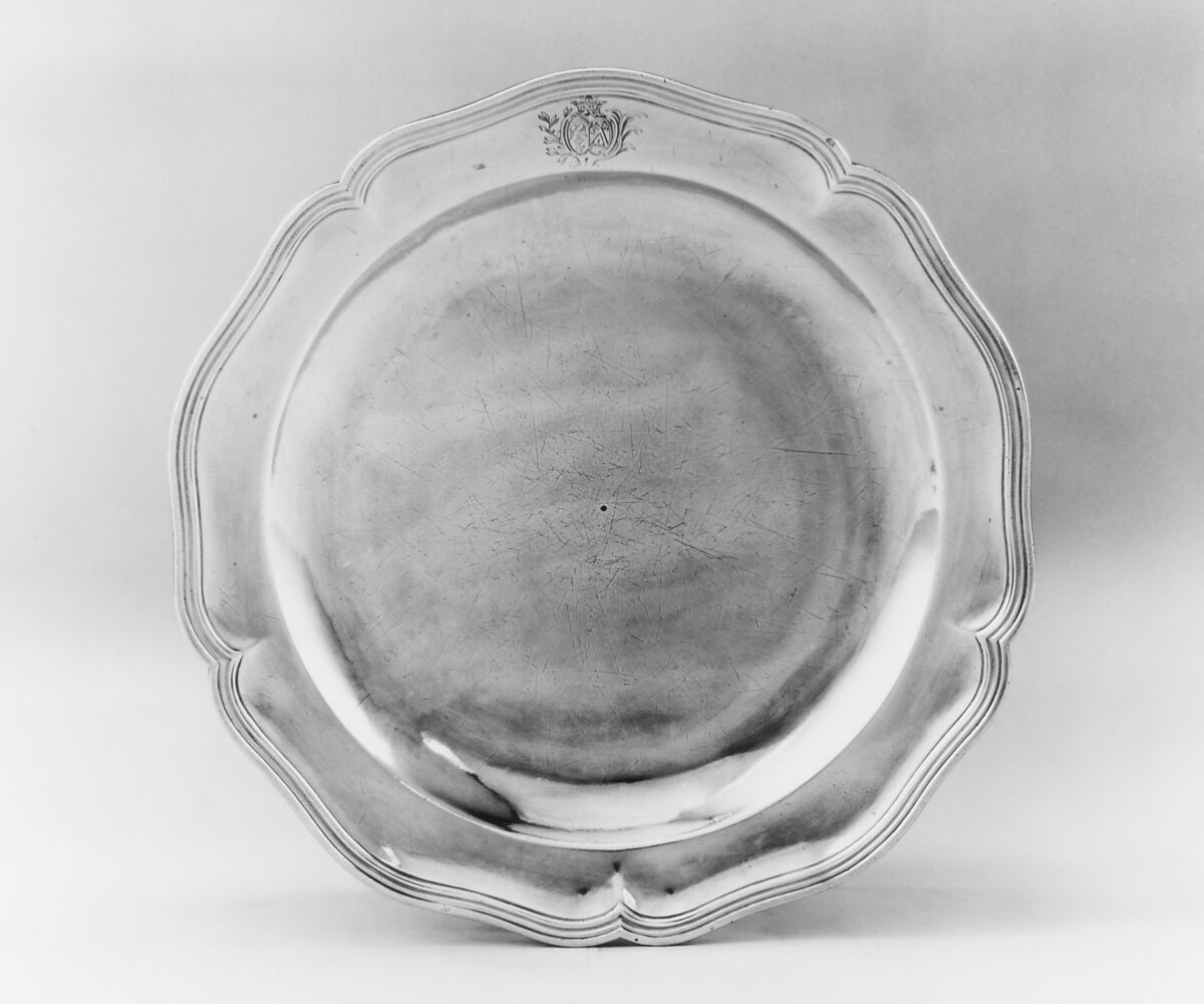 Plate, Charles Duchesne (1708–1753, master 1738), Silver, French, Paris