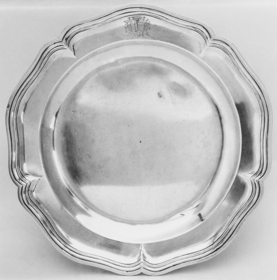 Plate (one of a pair), Jean Chaslon (1733–ca. 1792, master 1760), Silver, French, La Rochelle 