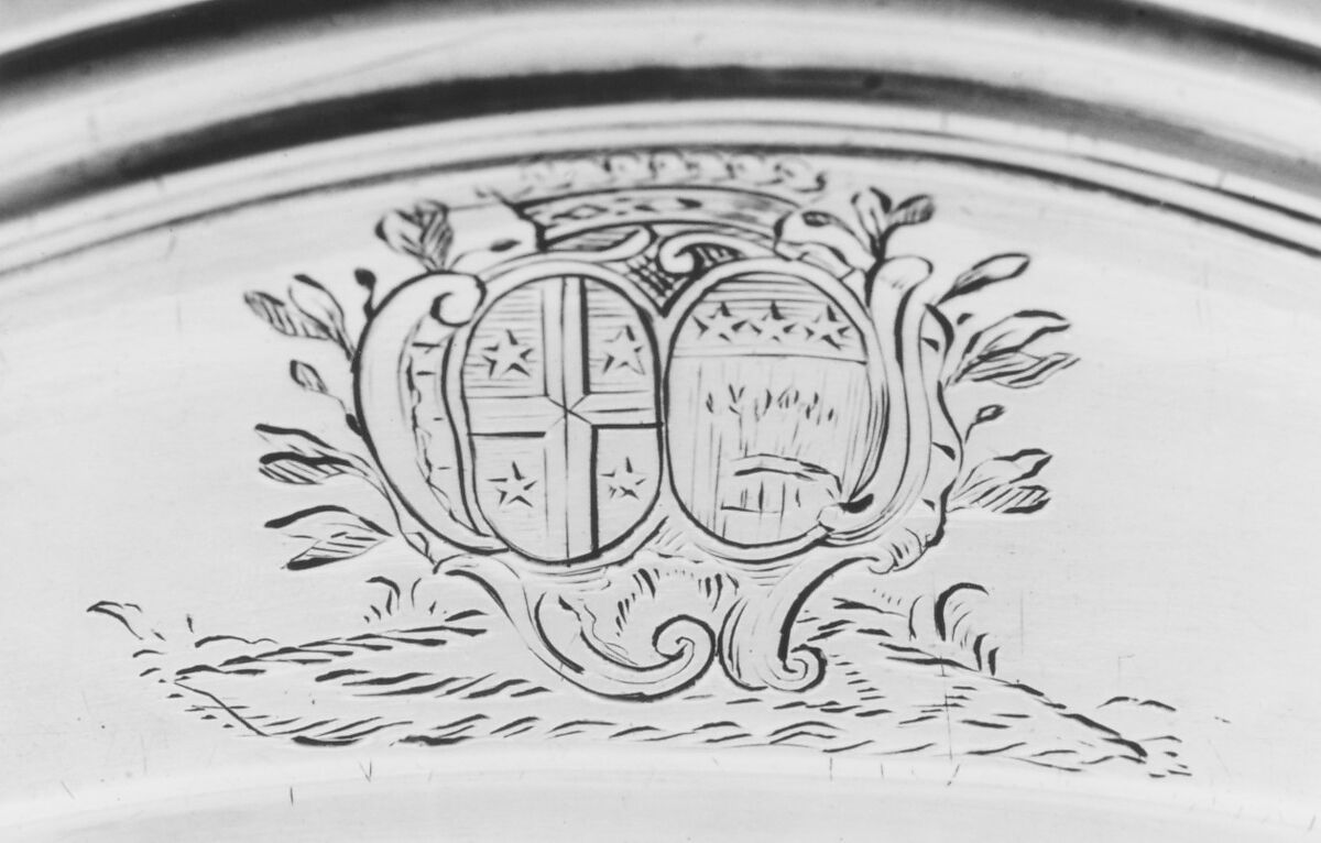 Plate (one of a pair), Jean Chaslon (1733–ca. 1792, master 1760), Silver, French, La Rochelle