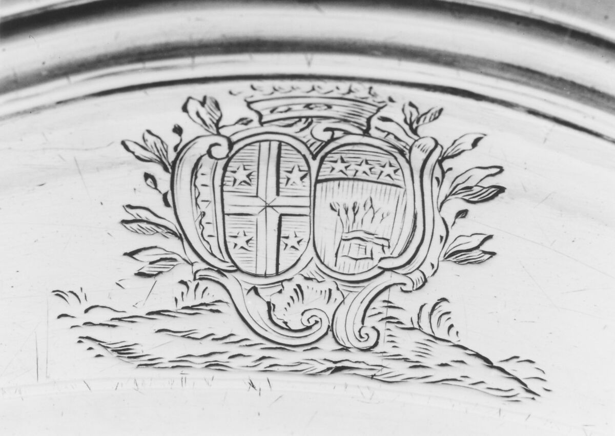 Plate (one of a pair), Jean Chaslon (1733–ca. 1792, master 1760), Silver, French, La Rochelle