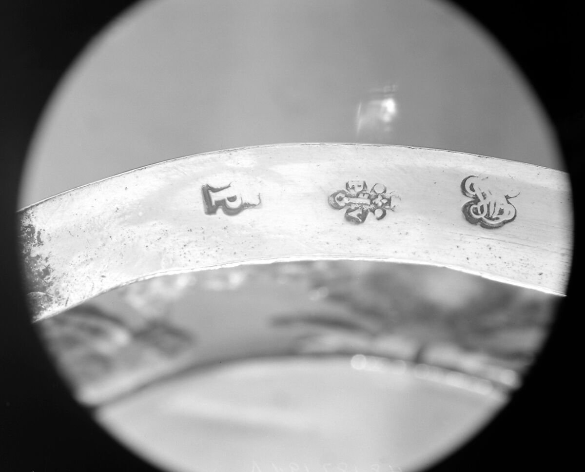 Sugar bowl with cover and tray, Pierre Vallières (master 1776, recorded 1806), Silver, French, Paris