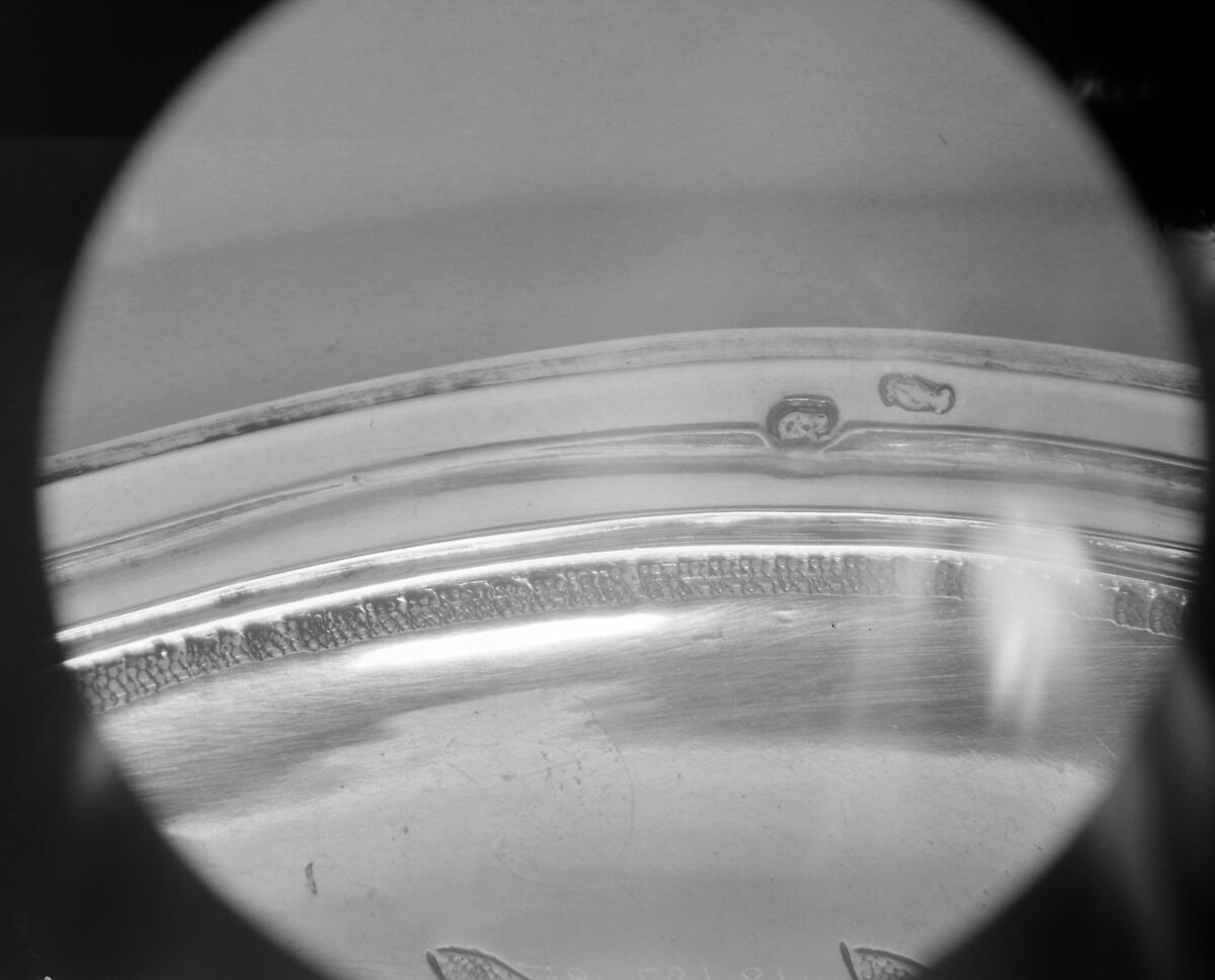 Sugar bowl with cover and tray, Pierre Vallières (master 1776, recorded 1806), Silver, French, Paris