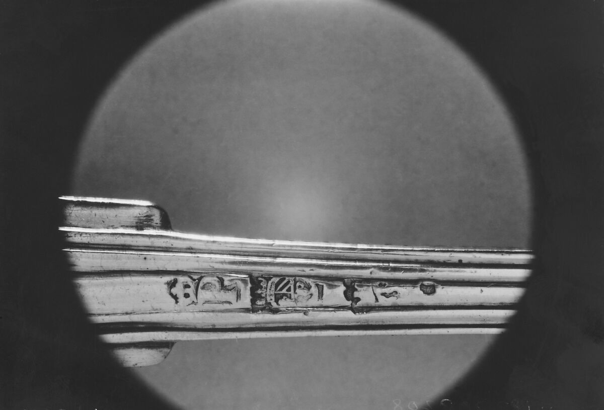 Sugar spoon, Probably by Jacques Pecatier (master 1760), Silver, French, Dijon