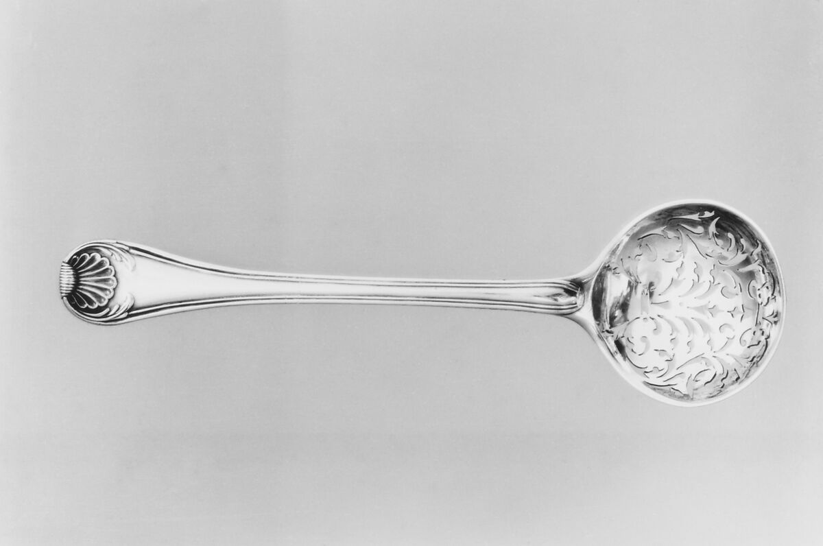 Sugar spoon, Jean Chabrol (master 1709, recorded 1765, not recorded 1766), Silver, French, Paris 