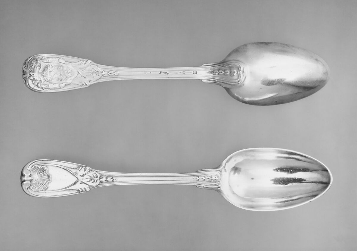 Set of six spoons, Jacques Anthiaume (master 1758, died 1784), Silver, French, Paris