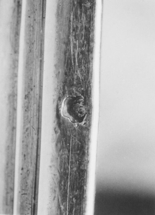 Pair of candlesticks (part of a toilet service), J.M. (?), Silver, French, Paris