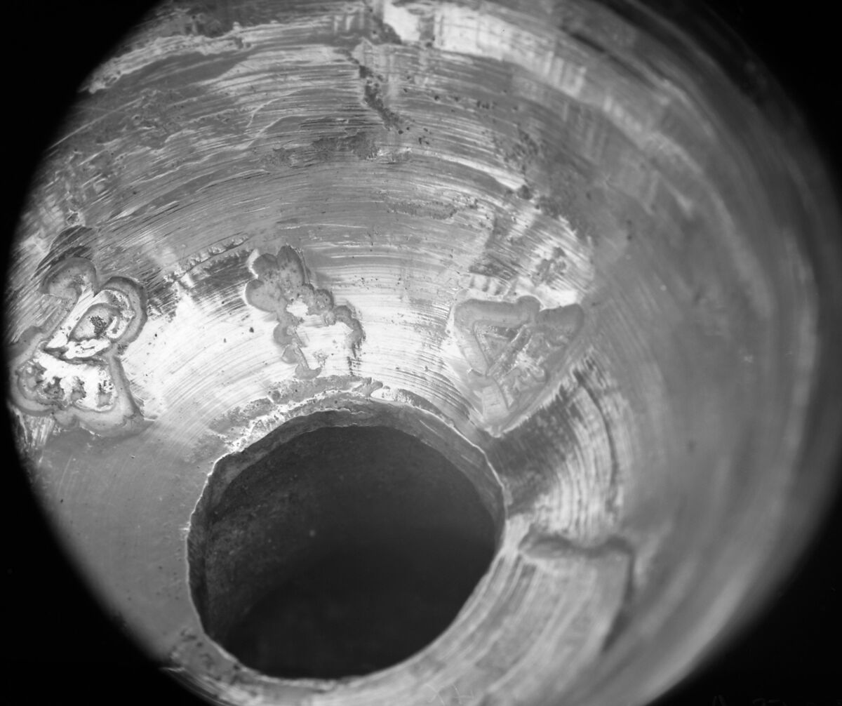 Pair of candlesticks (part of a toilet service), J.M. (?), Silver, French, Paris