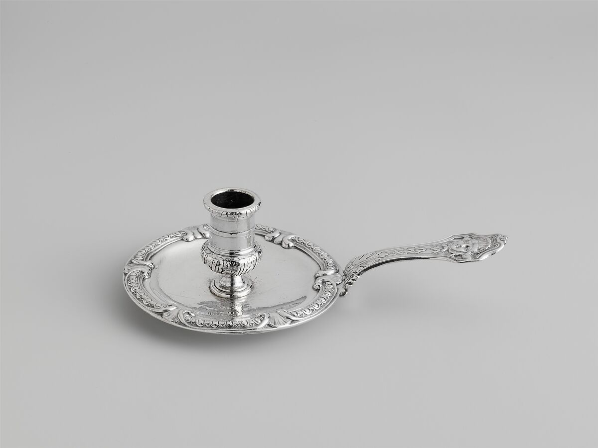 Chamber candlestick, Jean-Baptiste Boullemer (1682–1739, master 1705), Silver, French, Rennes 