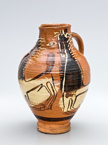 Pitcher, Sam Haile (British, 1908–1948), Earthenware, American 