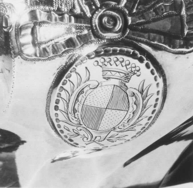 Sugar bowl with cover and tray, Alexandre de Roussy, the Younger (born ca. 1729, master 1758, recorded 1792), Silver, French, Paris