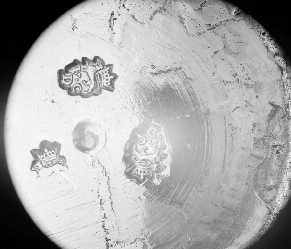 Jar with cover, V.C.D., Silver, French (Unknown town) (Caen Mint)