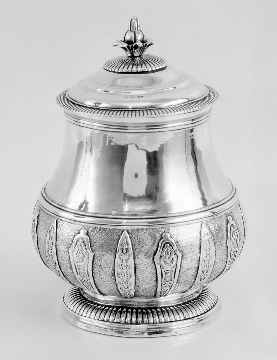Sugar bowl, P.S. (active in France), Silver, French, possibly Avignon 