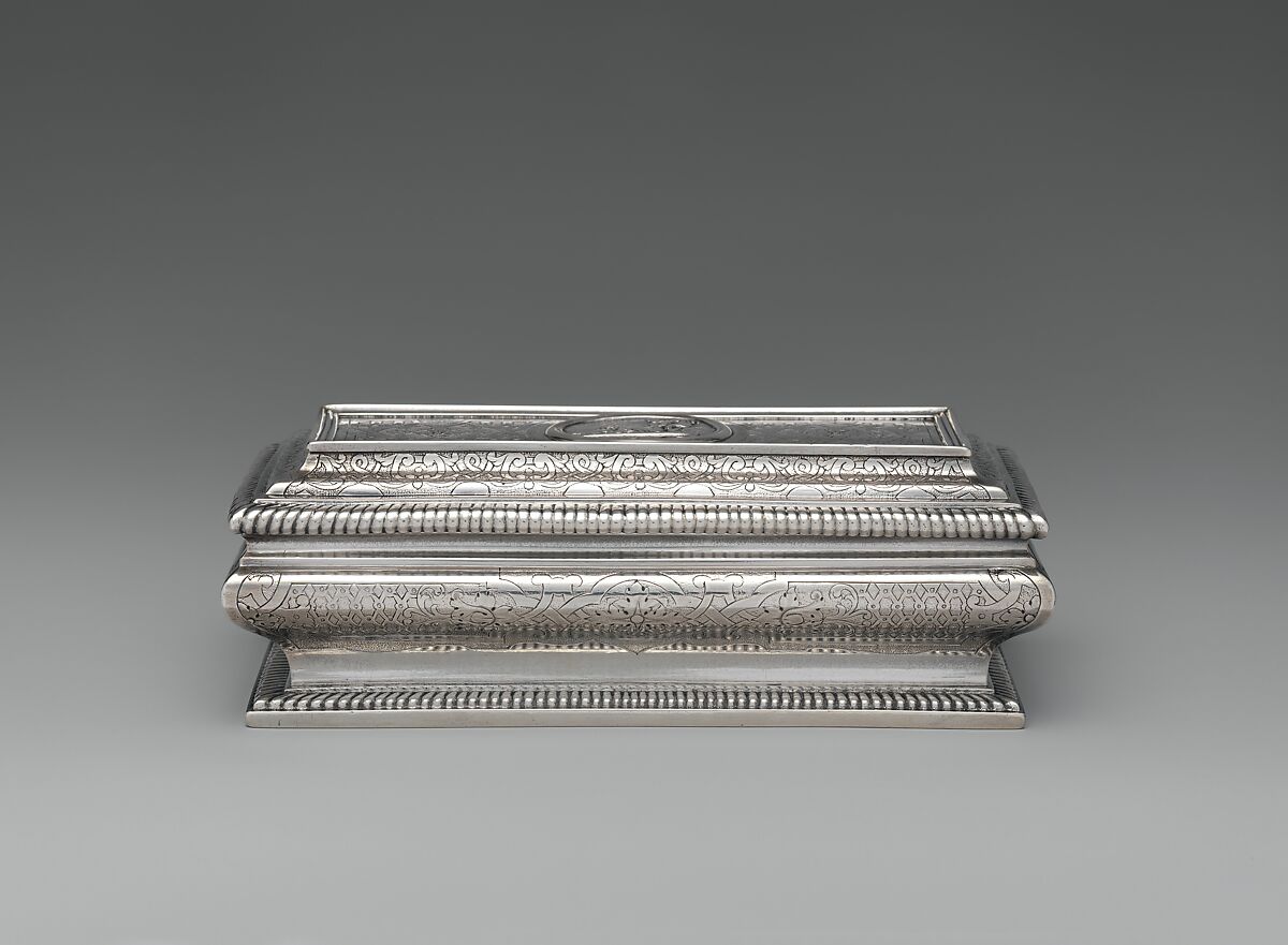 Root box, R.F., Silver, French, Paris 