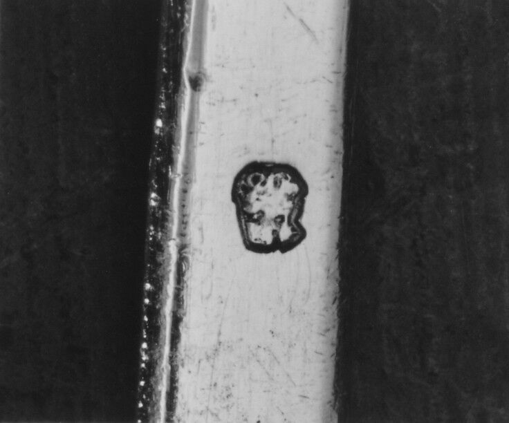 Mustard spoon, Silver, French, Lyons