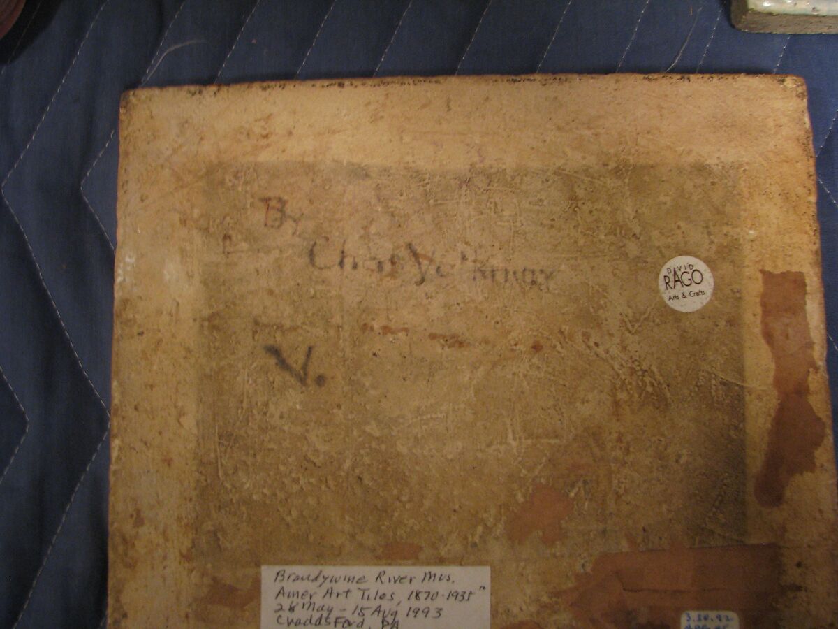 Tile, Charles Volkmar (American, Baltimore, Maryland 1841–1914 Metuchen, New Jersey), Earthenware, American