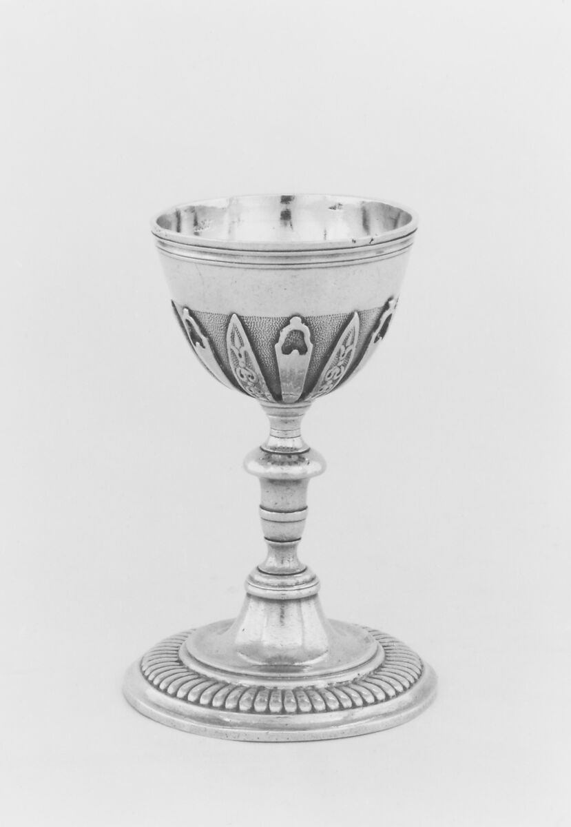 Egg cup, Aymé (Edme) Joubert (master 1703, died between 1741 and 1747), Silver, French, Paris 