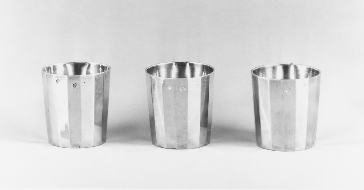 Set of six liqueur cups, Jean-Nicolas Boulanger (master 1783, active 1806), Silver, French, Paris 