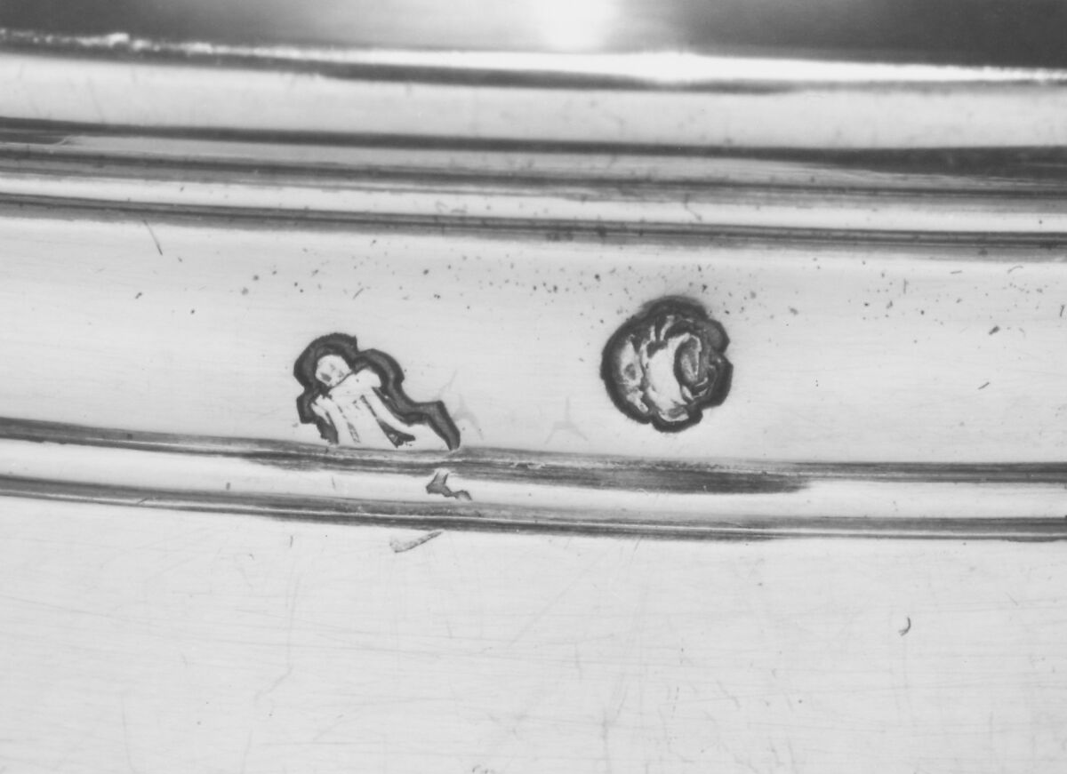 Set of six liqueur cups, Jacques Charles Chambert (master 1760, active 1788), Silver, French, Versailles (Paris Mint)