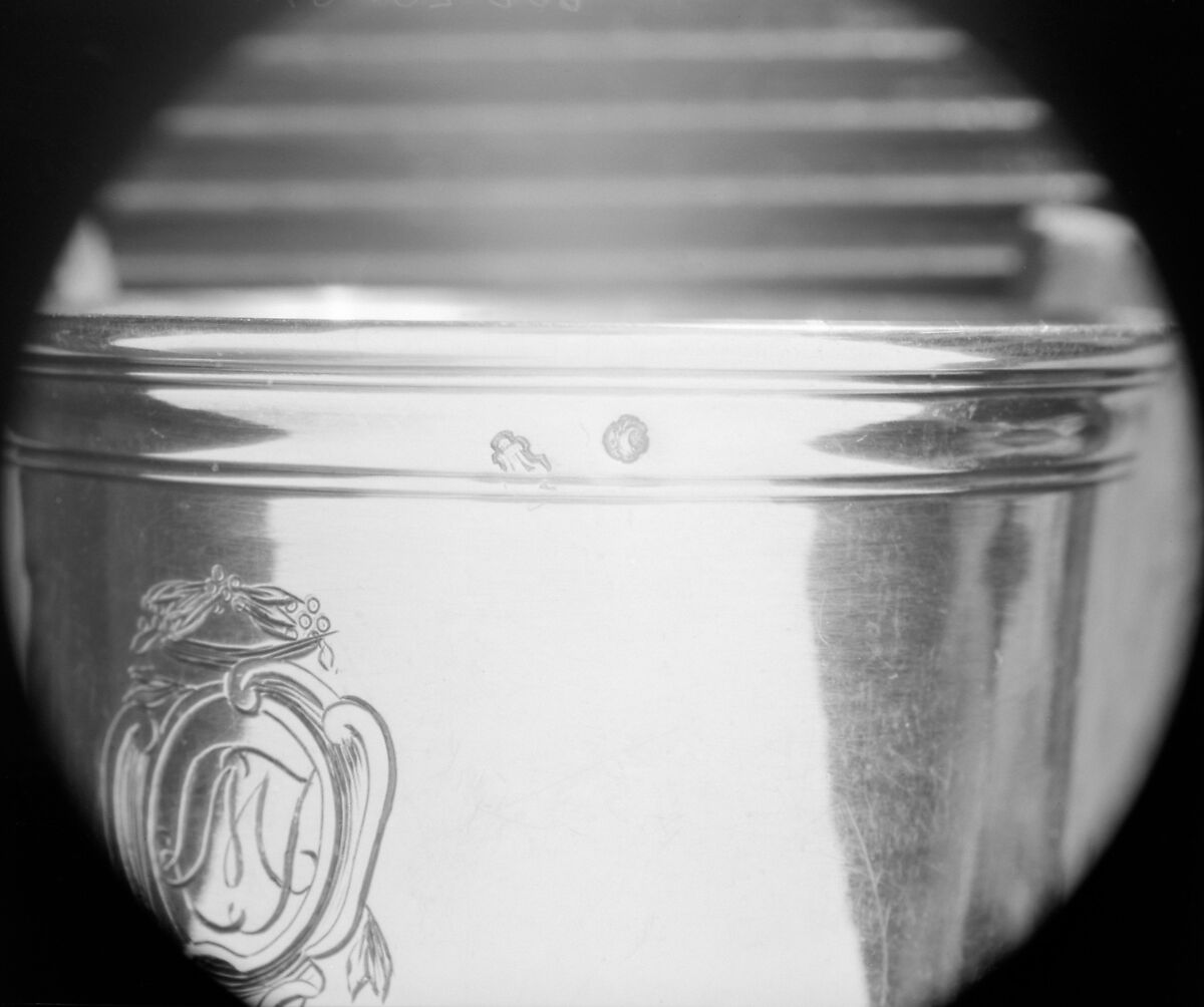 Set of six liqueur cups, Jacques Charles Chambert (master 1760, active 1788), Silver, French, Versailles (Paris Mint)