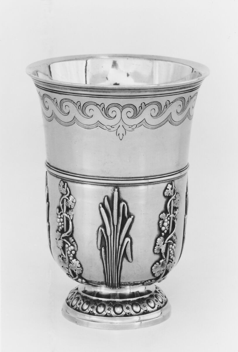 Beaker, Probably Nicolas Gonthier (master 1768, active 1793), Silver gilt, French, Paris 