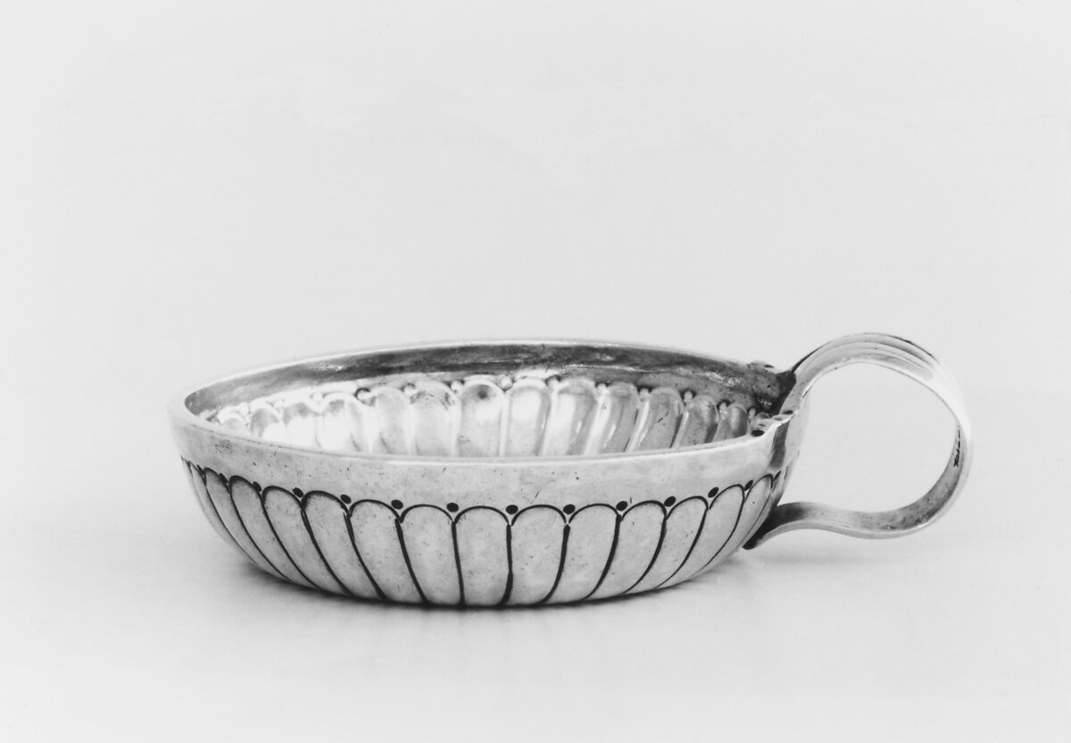 Wine taster, Jacques Hanappier (master 1730), Silver, French, Orléans 