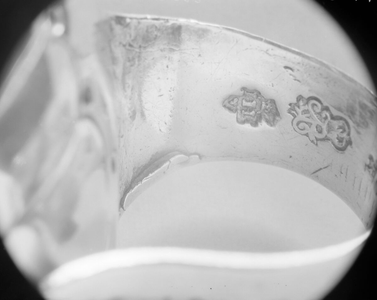 Wine taster, Jacques Hanappier (master 1730), Silver, French, Orléans