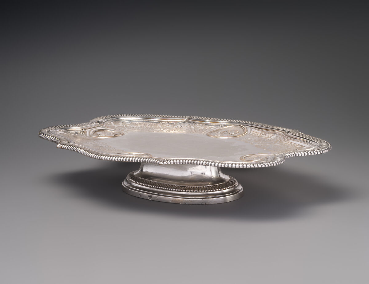 Glove tray, M(?).B., Silver, French, Paris