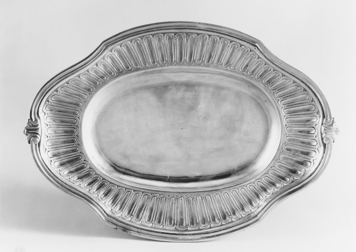 Tray, Jacques Favre (master 1774, recorded 1793), Silver, French, Paris 