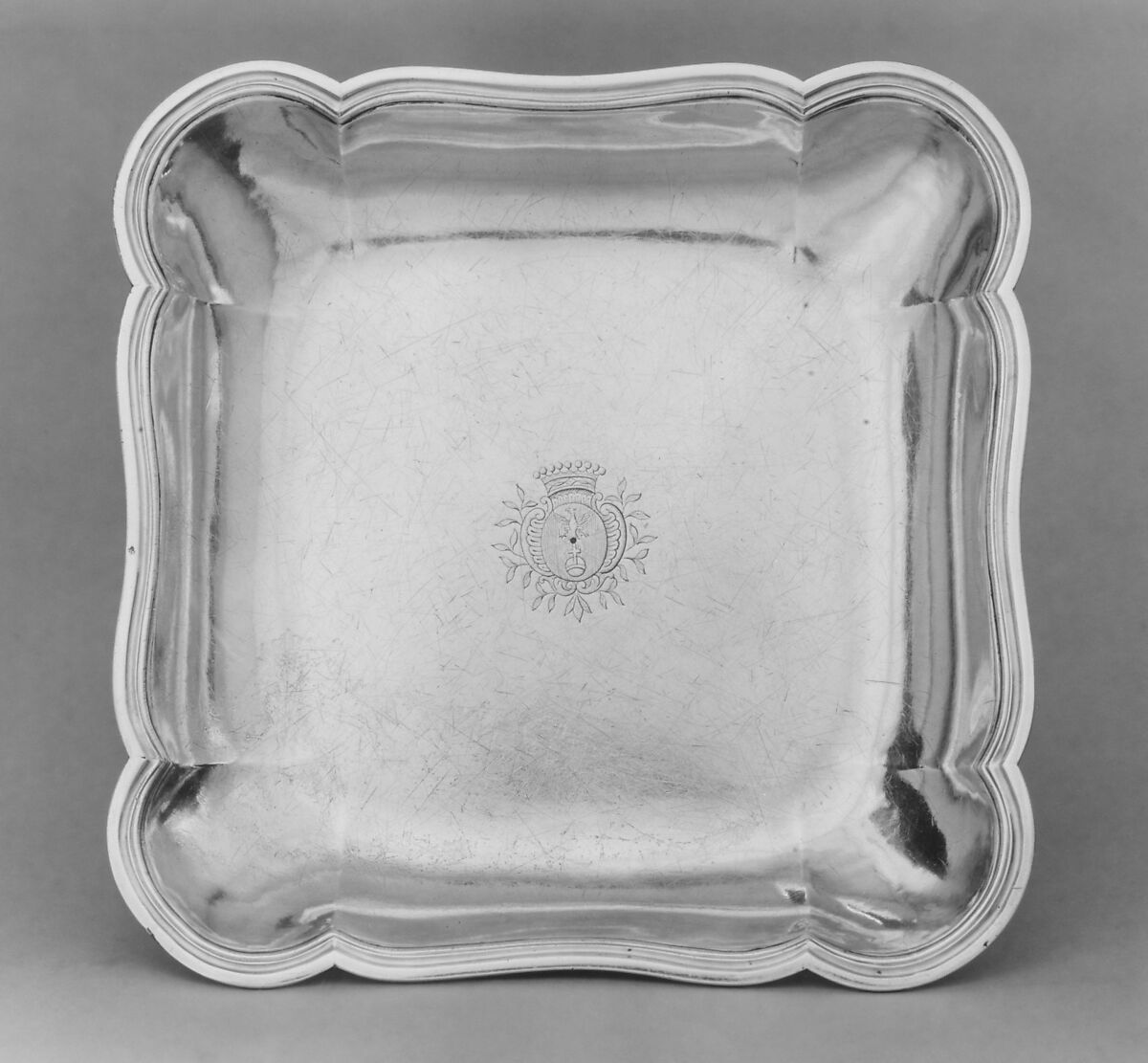 Dish, Paul-David Bazille (1740–1793, master 1766), Silver, French, Montpellier 