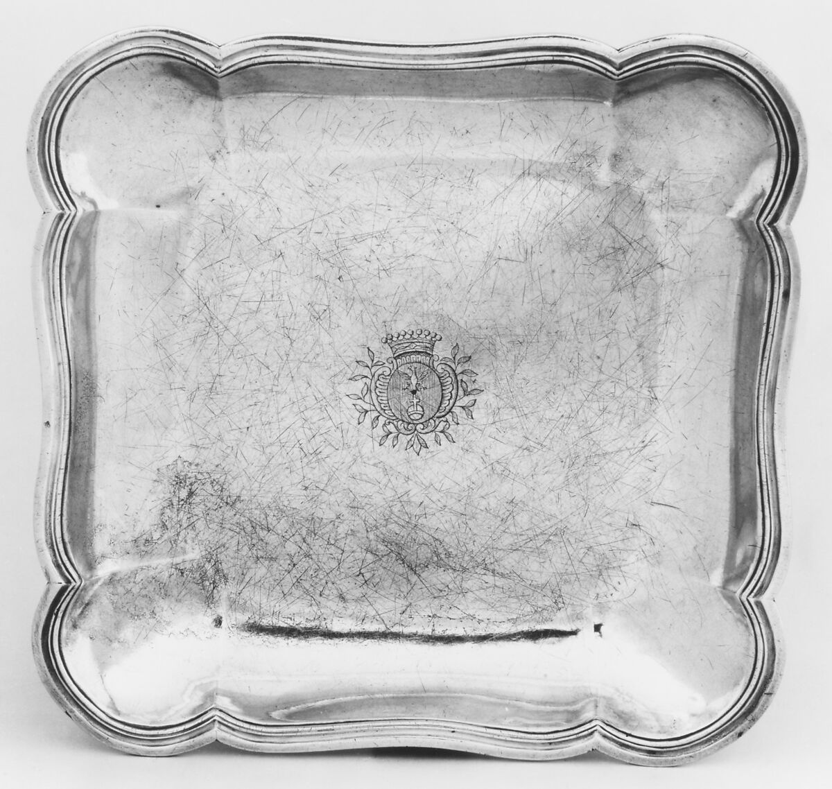 Dish, Paul-David Bazille (1740–1793, master 1766), Silver, French, Montpellier