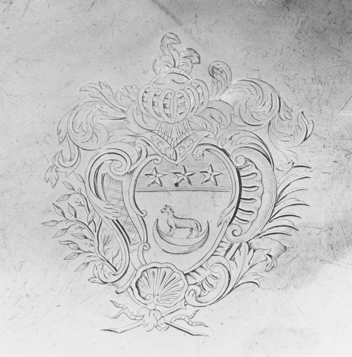 Plate, Pierre Bernard (master 1728), Gilded silver, French, Marseilles (Aix Mint)